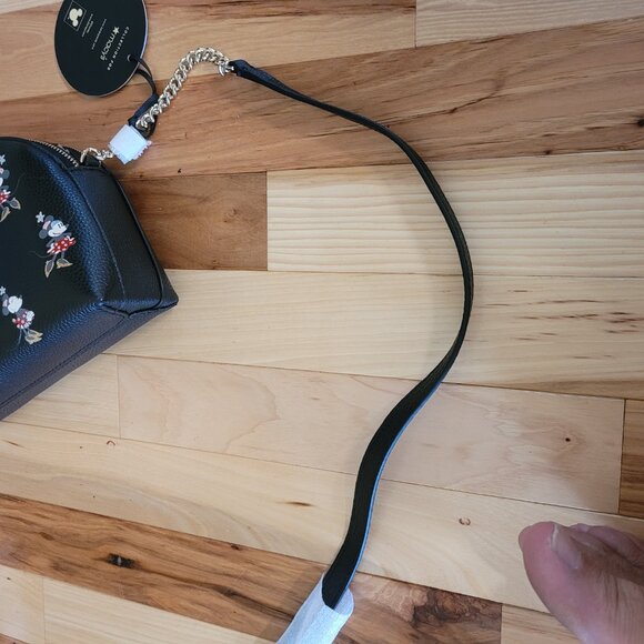 Kate Spade New York Double Zip Crossbody Black Multi Minnie Mouse Purse - Picture 3 of 6